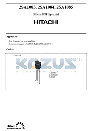 2SA1083 datasheet - Silicon PNP Epitaxial