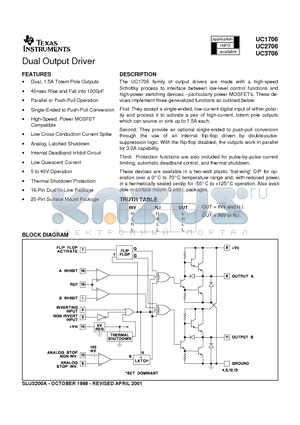 5962-89611012A datasheet - Dual Output Driver