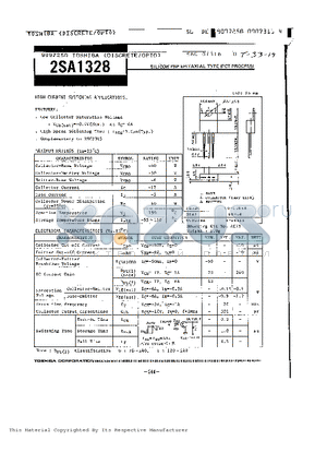 2SA1328 datasheet - SILICON PNP EPITAXIAL TYPE (PCT PROCESS)