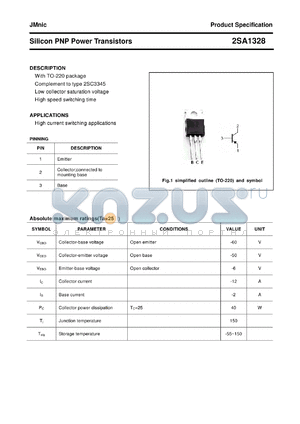 2SA1328 datasheet - Silicon PNP Power Transistors