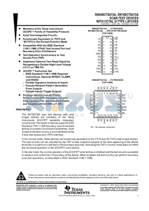 5962-9172501M3A datasheet - SCAN TEST DEVICES WITH OCTAL D-TYPE LATCHES