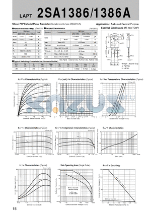 2SA1386_07 datasheet - Silicon PNP Epitaxial Planar Transistor