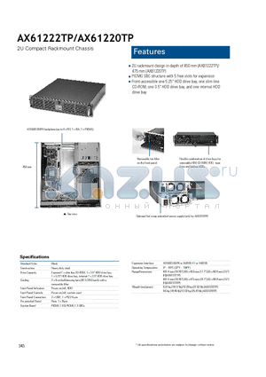 AX61222TP datasheet - PICMG SBC structure with 5 free slots for expansion