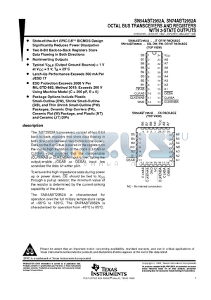 5962-9308602Q3A datasheet - OCTAL BUS TRANSCEIVERS AND REGISTERS WITH 3-STATE OUTPUTS