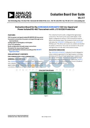 20-313137 datasheet - Evaluation Board User Guide