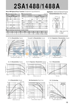2SA1488A datasheet - Silicon PNP Epitaxial Planar Transistor
