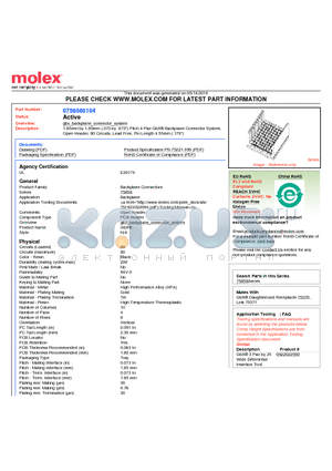 0758580104 datasheet - 1.85mm by 1.85mm (.073 by .073