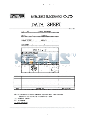 1254SYGT-S530-E2 datasheet - 3.0mm Round Type LED Lamps