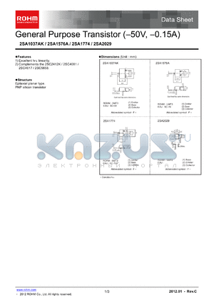 2SA1576A datasheet - General Purpose Transistor