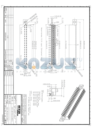 200138FR044G286ZU datasheet - 2.0mm SOCKET R/A DIP TYPE W/O SCREW H:4.65mm
