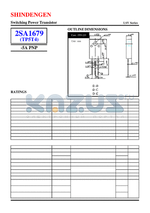 2SA1679 datasheet - Switching Power Transistor(-5A PNP)