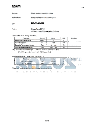 BD6081GU_1 datasheet - Silicon Monolithic Integrated Circuit