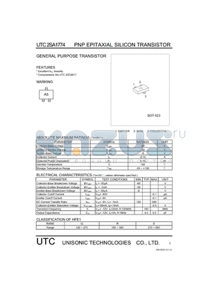 2SA1774 datasheet - GENERAL PURPOSE TRANSISTOR