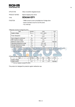 BD63801EFV_10 datasheet - Silicon monolithic integrated circuits