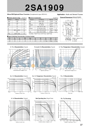 2SA1909_07 datasheet - Silicon PNP Epitaxial Planar Transistor