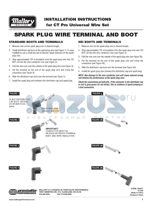 1266CT datasheet - SPARK PLUG WIRE TERMINAL AND BOOT