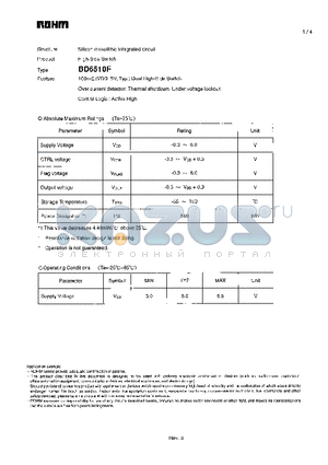 BD6510F datasheet - High-Side Switch