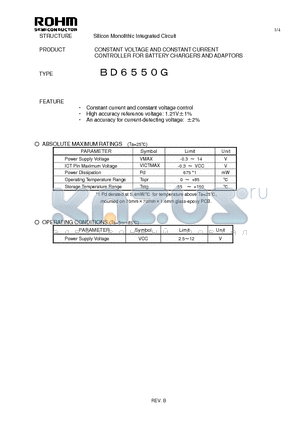 BD6550G_11 datasheet - Silicon Monolithic Integrated Circuit
