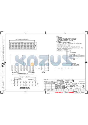 20021311-00008T8LF datasheet - 1.27X1.27MM BTB RECEPTACLE VERTICAL, MT