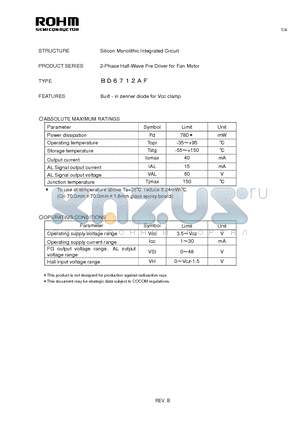 BD6712AF_11 datasheet - Silicon Monolithic Integrated Circuit