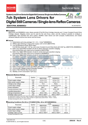 BD6757KN_09 datasheet - 7ch System Lens Drivers for Digital Still Cameras / Single-lens Reflex Cameras