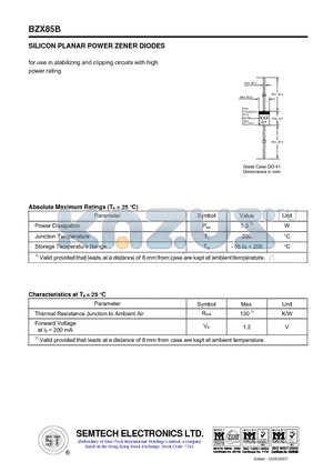 BZX85B16 datasheet - SILICON PLANAR POWER ZENER DIODES