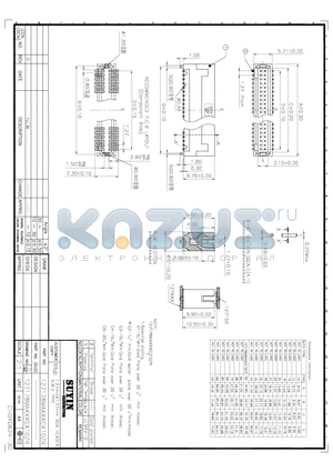 127178MA050G210ZR datasheet - 1.27mmX1.27mm BOX HEADER S.M.D TYPE