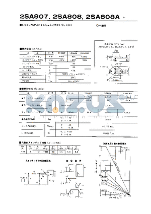 2SA808A datasheet - 2SA807 2SA808 2SA808A