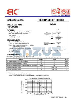 BZX85C13 datasheet - SILICON ZENER DIODES