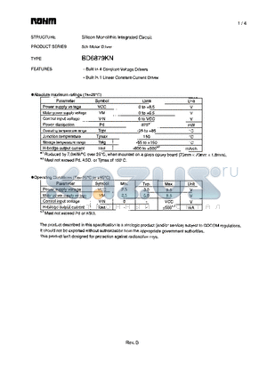 BD6879KN datasheet - 5ch Motor Driver