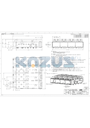 2007178-1 datasheet - SFP IX4 CAGE ASSEMBLY PRESS FIT, EXTERNAL EMI SPRINGS WITH LIGHT PIPES