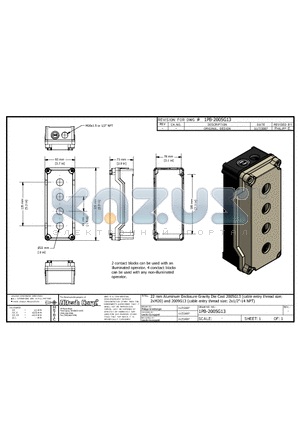 2009G13 datasheet - 22 mm Aluminum Enclosure Gravity Die Cast 2005G13 and 2009G13