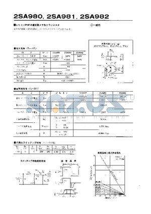 2SA980 datasheet - 2SA980 2SA981 2SA982