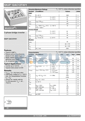 12AC12T4V1_08 datasheet - 3-phase bridge inverter