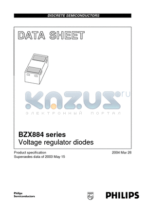 BZX884-B2V4 datasheet - Voltage regulator diodes