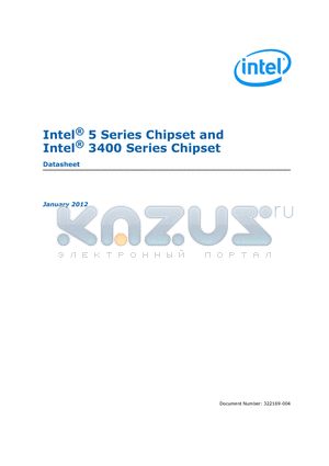 BD82HM55-SLGZS datasheet - Intel^ 5 Series Chipset and Intel^ 3400 Series Chipset