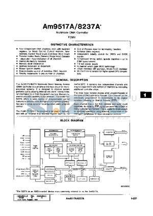 AM9157A-4JCB datasheet - Multimode DMA Controller