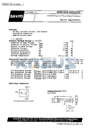 2SB1235 datasheet - Driver Applications