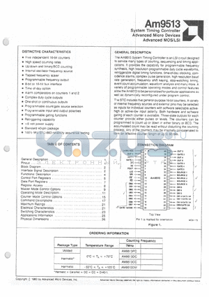 AM9513CC datasheet - System Timing Controller Advanced MOS/LSI