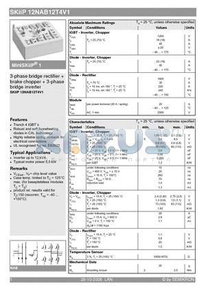 12NAB12T4V1 datasheet - 3-phase bridge rectifier