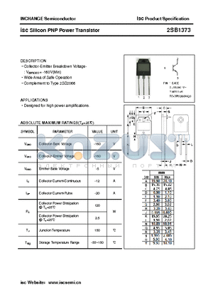 2SB1373 datasheet - isc Silicon PNP Power Transistor