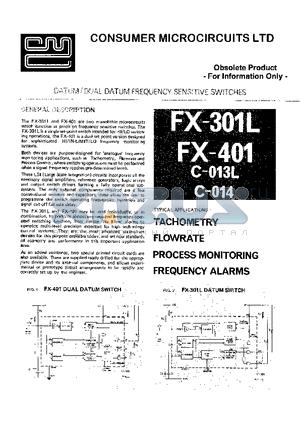 C-013L datasheet - DATUM / DUAL DATUM FREQUENCY