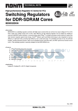 BD9532EKN_08 datasheet - Switching Regulators for DDR-SDRAM Cores