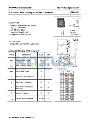 2SB1556 datasheet - isc Silicon PNP Darlington Power Transistor