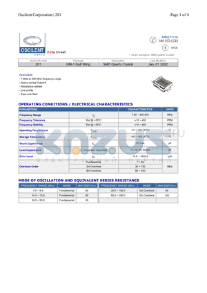 201-11.228M-SR-10H datasheet - SMD Quartz Crystal