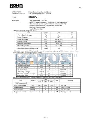 BD9848FV datasheet - Silicon Monolithic Integrated Circuit