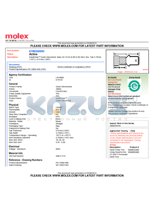 AMCT-27X datasheet - InsulKrimp Quick Disconnect, Male, for 18-22 (0.80-0.35) Wire, Box, Tab 4.75mm(.187