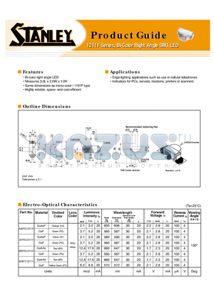 AYPG1211F datasheet - Bi-Color Right Angle SMT LED