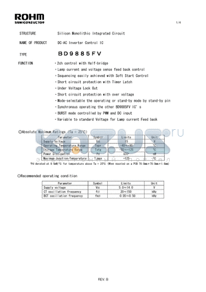 BD9885FV_09 datasheet - Silicon Monolithic Integrated Circuit