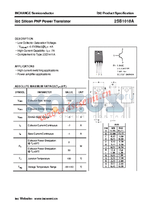 2SB407 datasheet - isc Silicon PNP Power Transistor